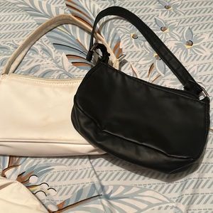 black & white mini handbag